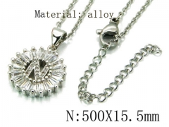 HY Wholesale 316L Stainless Steel Font Necklace-HY54N0439NZ