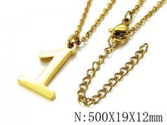 HY Wholesale 316L Stainless Steel Font Necklace-HY79N0117NB