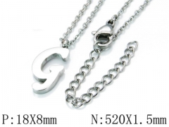 HY Wholesale 316L Stainless Steel Font Necklace-HY79N0038KG