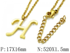 HY Wholesale 316L Stainless Steel Font Necklace-HY79N0065MLA