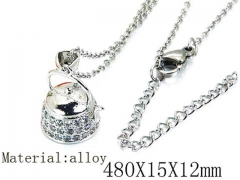 HY Stainless Steel 316L CZ Necklaces-HY54N0145NL