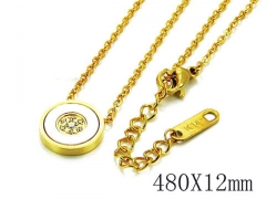 HY Stainless Steel 316L CZ Necklaces-HY93N0188HH