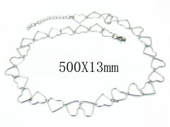 HY Wholesale 316L Stainless Steel Lover Necklace-HY81N0336HJA