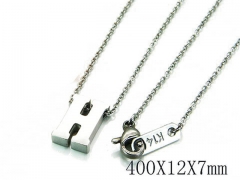 HY Wholesale 316L Stainless Steel Font Necklace-HY93N0008JLY