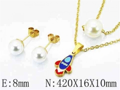 HY Stainless Steel jewelry Pearl Set-HY26S0045M5
