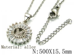 HY Wholesale 316L Stainless Steel Font Necklace-HY54N0447NV