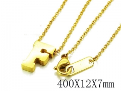 HY Wholesale 316L Stainless Steel Font Necklace-HY93N0032LR