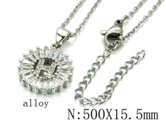 HY Wholesale 316L Stainless Steel Font Necklace-HY54N0433NG