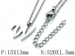 HY Wholesale 316L Stainless Steel Font Necklace-HY79N0054KW