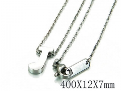 HY Wholesale 316L Stainless Steel Font Necklace-HY93N0010JLT
