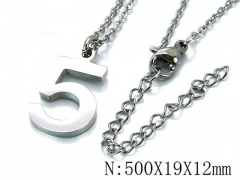 HY Wholesale 316L Stainless Steel Font Necklace-HY79N0111LF