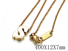 HY Wholesale 316L Stainless Steel Font Necklace-HY93N0071MV