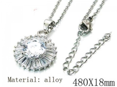 HY Stainless Steel 316L CZ Necklaces-HY54N0632OG