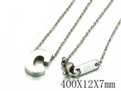 HY Wholesale 316L Stainless Steel Font Necklace-HY93N0003JLX