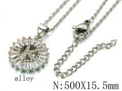 HY Wholesale 316L Stainless Steel Font Necklace-HY54N0436NS