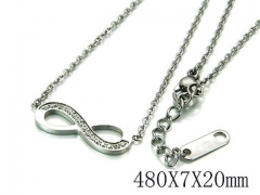 HY Stainless Steel 316L CZ Necklaces-HY93N0156PY
