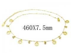 HY Wholesale 316L Stainless Steel Necklace-HY54N0378HIV