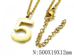 HY Wholesale 316L Stainless Steel Font Necklace-HY79N0121NY