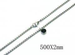 HY Stainless Steel 316L CZ Necklaces-HY81N0333OY