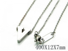 HY Wholesale 316L Stainless Steel Font Necklace-HY93N0022JLB