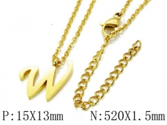 HY Wholesale 316L Stainless Steel Font Necklace-HY79N0080MLW