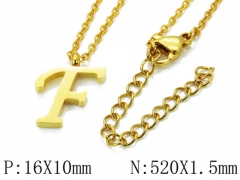 HY Wholesale 316L Stainless Steel Font Necklace-HY79N0063MLF