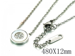 HY Stainless Steel 316L CZ Necklaces-HY93N0187PA