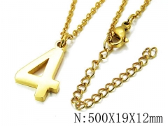 HY Wholesale 316L Stainless Steel Font Necklace-HY79N0120NR