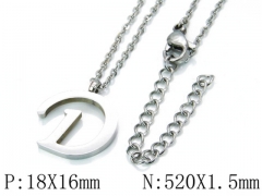 HY Wholesale 316L Stainless Steel Font Necklace-HY79N0035KQ
