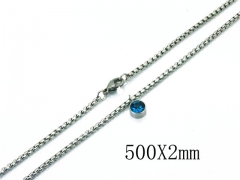 HY Stainless Steel 316L CZ Necklaces-HY81N0334OE