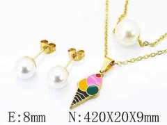 HY Stainless Steel jewelry Pearl Set-HY26S0048M5