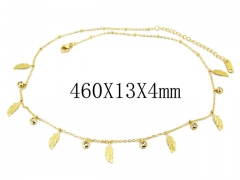 HY Wholesale 316L Stainless Steel Necklace-HY54N0375HIS