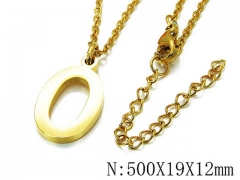 HY Wholesale 316L Stainless Steel Font Necklace-HY79N0126NX