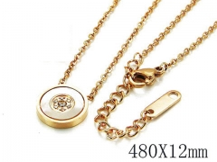HY Stainless Steel 316L CZ Necklaces-HY93N0189HI