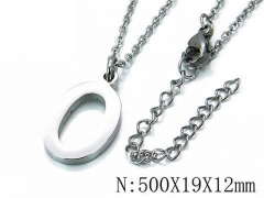 HY Wholesale 316L Stainless Steel Font Necklace-HY79N0116LW