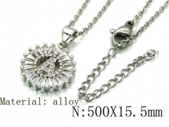 HY Wholesale 316L Stainless Steel Font Necklace-HY54N0426NQ