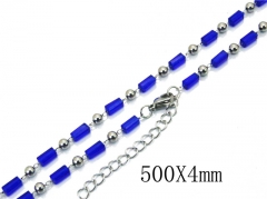 HY Stainless Steel 316L CZ Necklaces-HY81N0308HHC