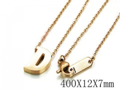 HY Wholesale 316L Stainless Steel Font Necklace-HY93N0056MW