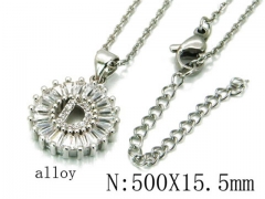 HY Wholesale 316L Stainless Steel Font Necklace-HY54N0429NR