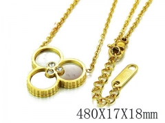 HY Stainless Steel 316L CZ Necklaces-HY93N0107PX