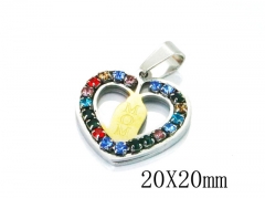 HY 316L Stainless Steel Lover Pendant-HY12P0835LW