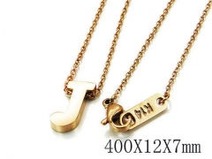 HY Wholesale 316L Stainless Steel Font Necklace-HY93N0062MD