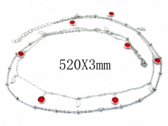 HY Stainless Steel 316L CZ Necklaces-HY81N0317OQ