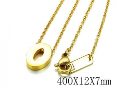 HY Wholesale 316L Stainless Steel Font Necklace-HY93N0041LG
