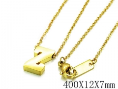 HY Wholesale 316L Stainless Steel Font Necklace-HY93N0052LY