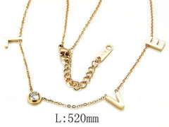 HY Wholesale 316L Stainless Steel Lover Necklace-HY93N0234HHX