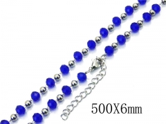 HY Stainless Steel 316L CZ Necklaces-HY81N0307HHA