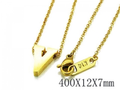 HY Wholesale 316L Stainless Steel Font Necklace-HY93N0048LR
