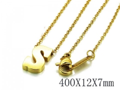 HY Wholesale 316L Stainless Steel Font Necklace-HY93N0045LV