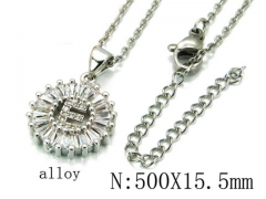 HY Wholesale 316L Stainless Steel Font Necklace-HY54N0430NT